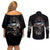 American Jeep Couples Matching Off Shoulder Short Dress and Long Sleeve Button Shirt Vintage Jeep Life DT01 - The Mazicc - S - S - Black