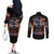 American Jeep Couples Matching Off The Shoulder Long Sleeve Dress and Long Sleeve Button Shirt I'm The Black Jeep Of The Family DT01 - The Mazicc - S - S - Black