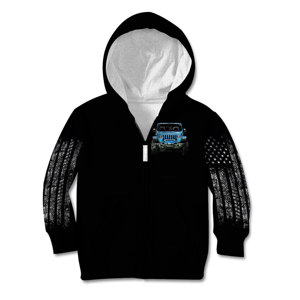 American Jeep Kid Hoodie Once Upon A Time I Was An Asshole JKD I Still Am DT01 - The Mazicc - Zip Hoodie - Toddler 2T - Black