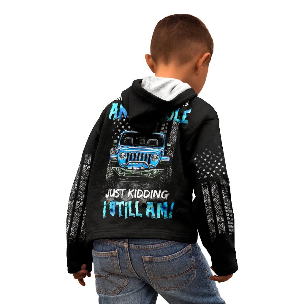 American Jeep Kid Hoodie Once Upon A Time I Was An Asshole JKD I Still Am DT01 - The Mazicc - Zip Hoodie - Toddler 2T - Black