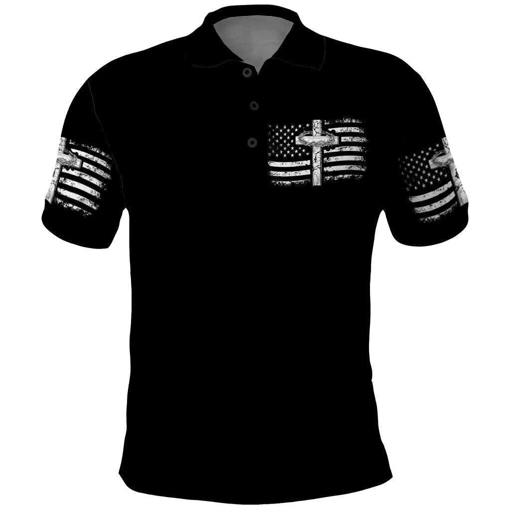 American Jeep Polo Shirt One Nation Under God DT01 - The Mazicc - Adult - S - Black
