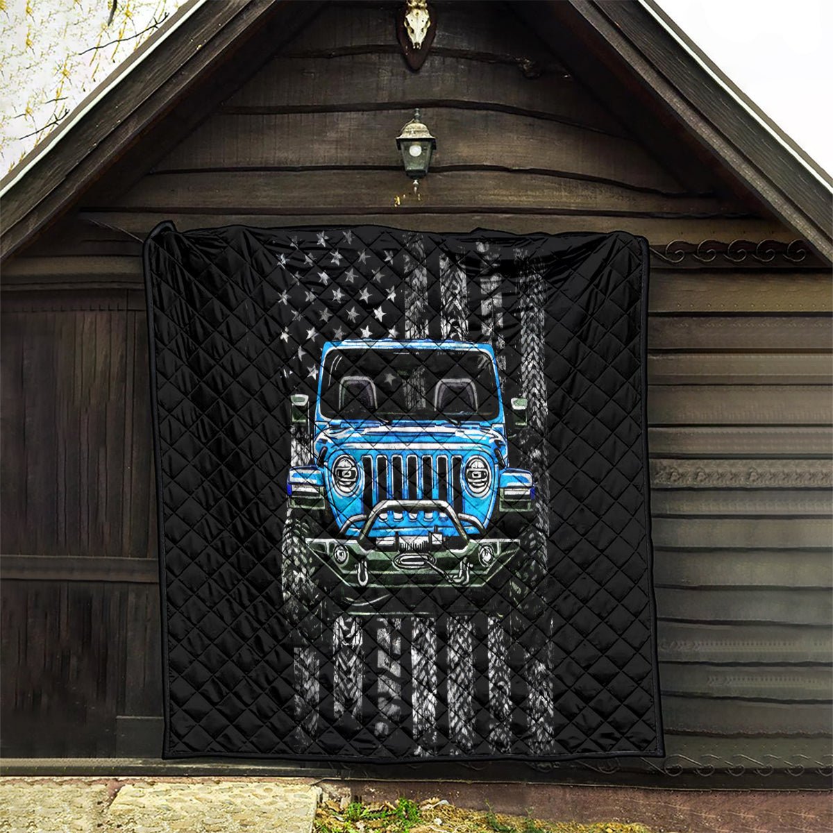 American Jeep Quilt Once Upon A Time I Was An Asshole JKD I Still Am DT01 - The Mazicc - Single - 130cm x 150cm - Black