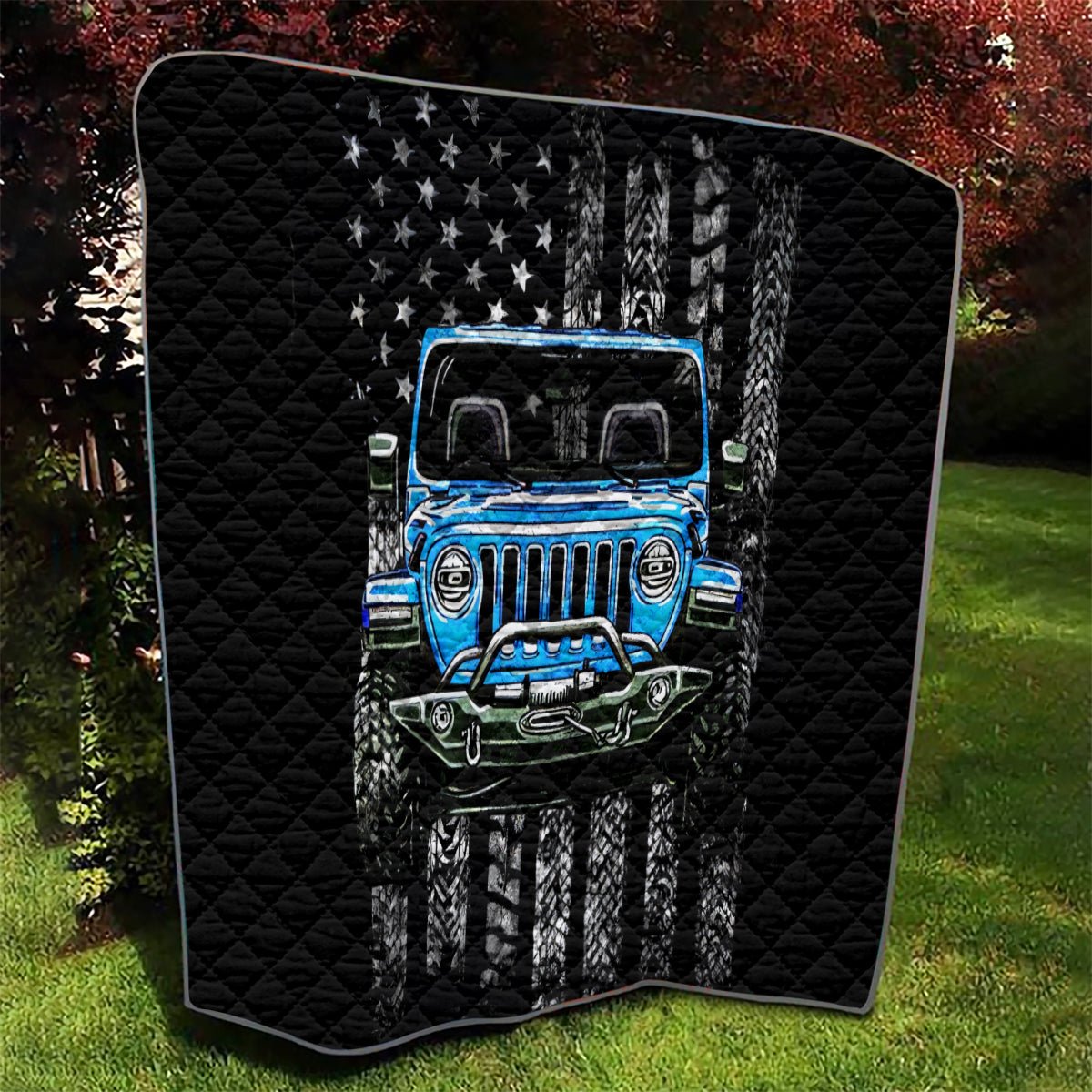 American Jeep Quilt Once Upon A Time I Was An Asshole JKD I Still Am DT01 - The Mazicc - Single - 130cm x 150cm - Black