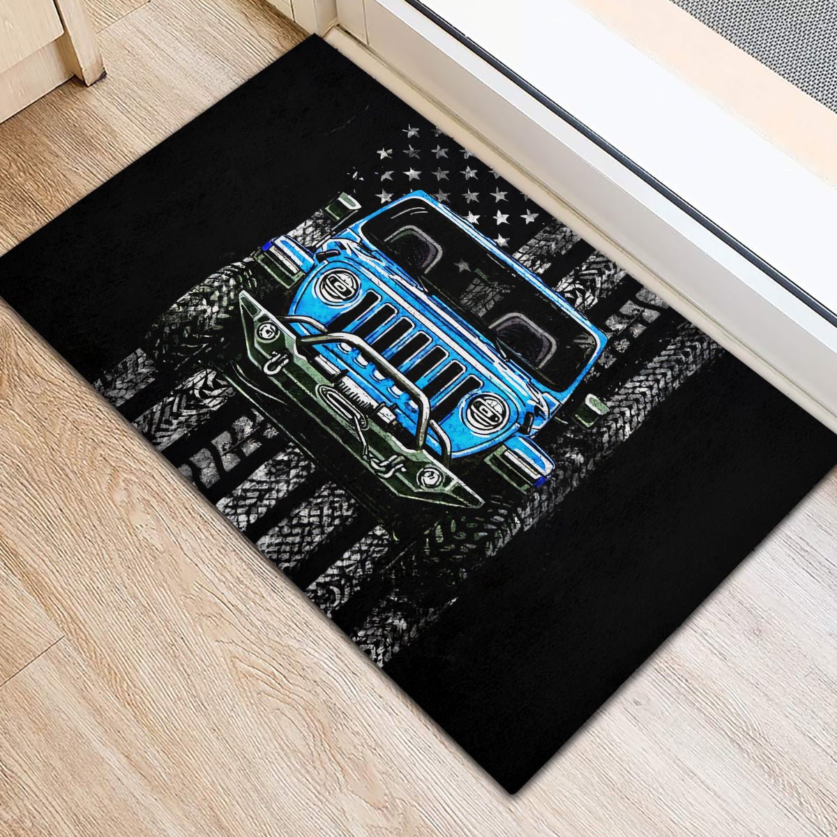 American Jeep Rubber Doormat Once Upon A Time I Was An Asshole JKD I Still Am DT01 - The Mazicc - S - 40cm x 60cm - Black