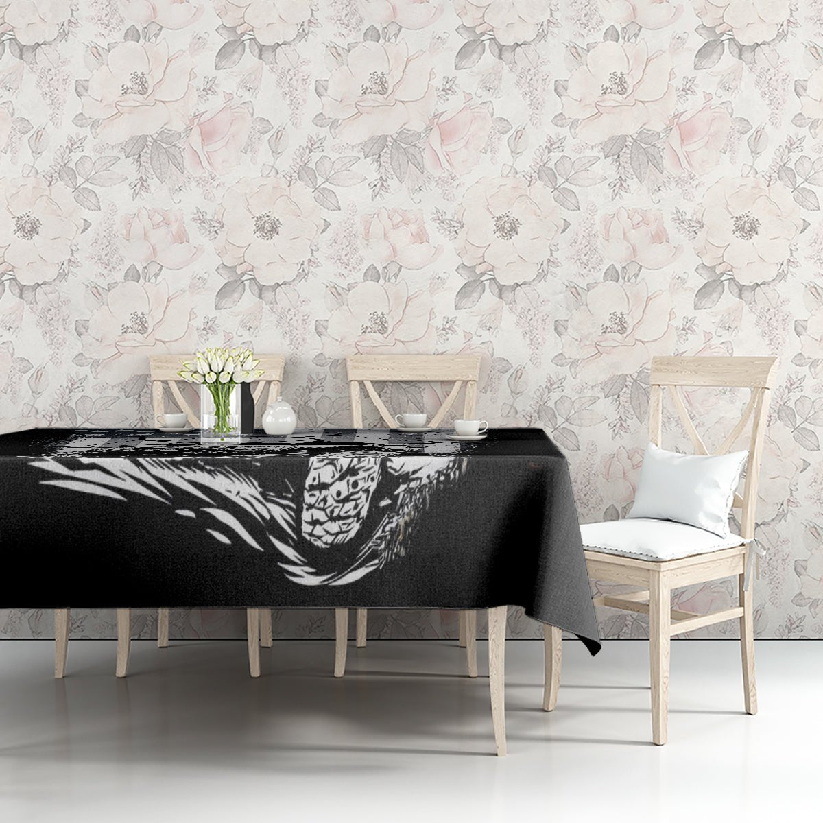 American Jeep Tablecloth American Flag But Did You Die DT01 - The Mazicc - S - 90 x 90 cm - White