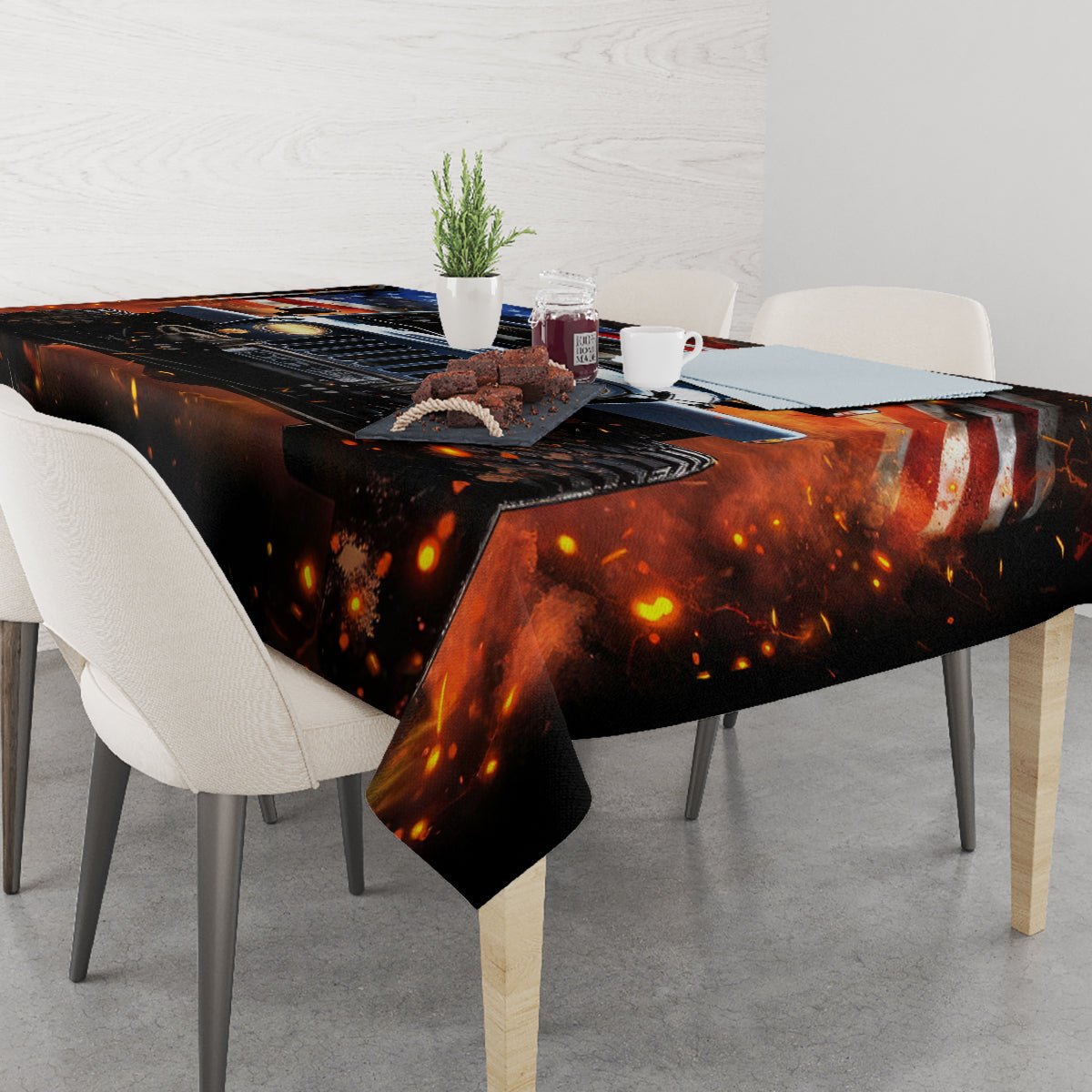 American Jeep Tablecloth I'm The Black Jeep Of The Family DT01 - The Mazicc - S - 90 x 90 cm - Black