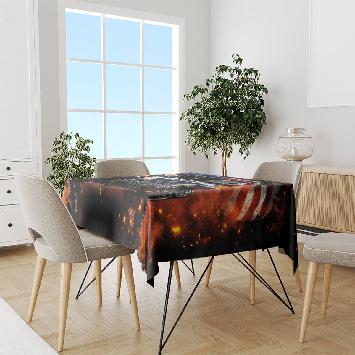 American Jeep Tablecloth I'm The Black Jeep Of The Family DT01 - The Mazicc - S - 90 x 90 cm - Black