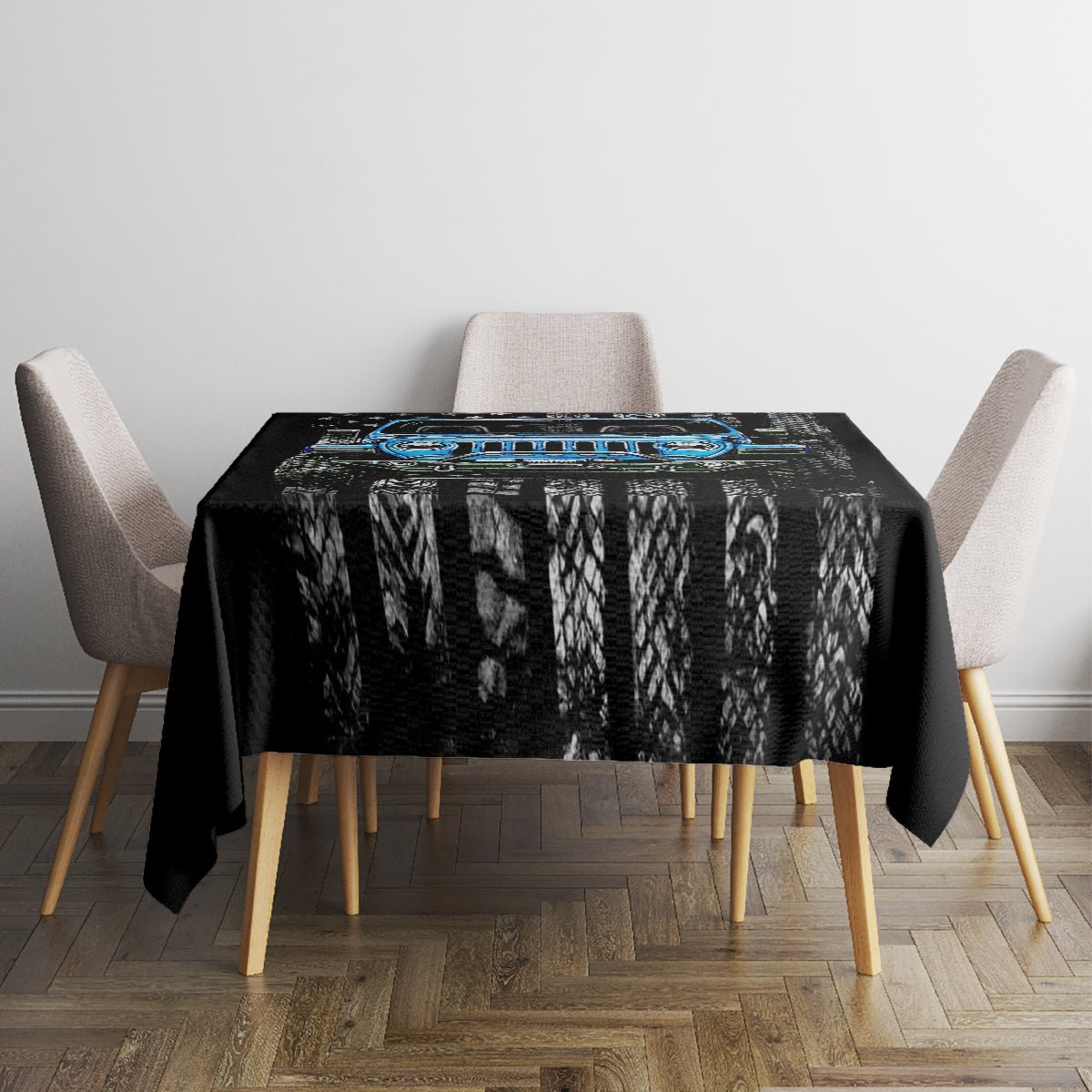 American Jeep Tablecloth Once Upon A Time I Was An Asshole JKD I Still Am DT01 - The Mazicc - S - 90 x 90 cm - Black