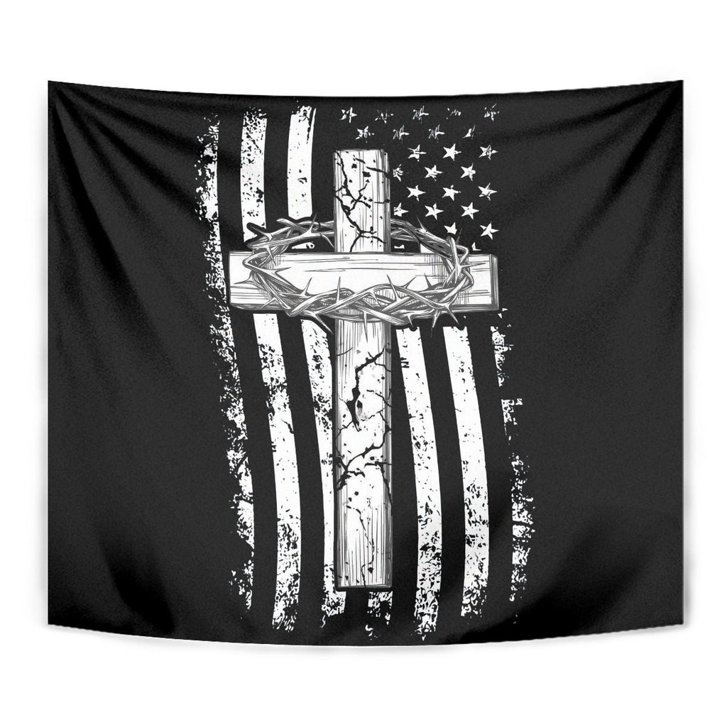 American Jeep Tapestry One Nation Under God DT01 - The Mazicc - XS - 60 x 138 cm - Black