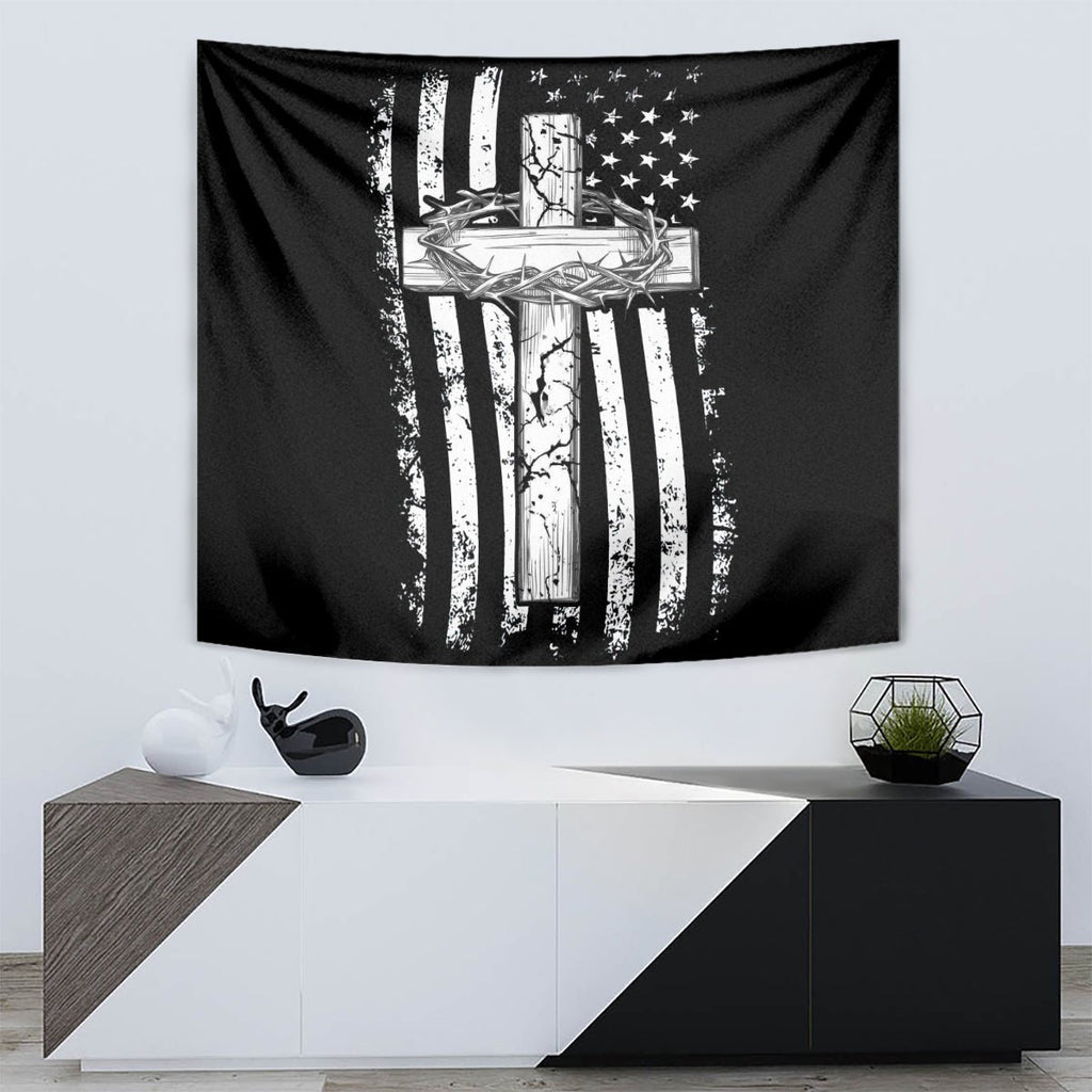 American Jeep Tapestry One Nation Under God DT01 - The Mazicc - XS - 60 x 138 cm - Black