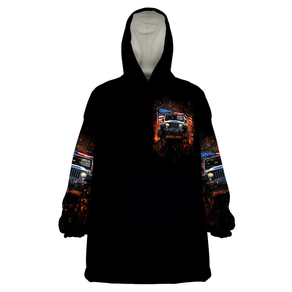 American Jeep Wearable Blanket Hoodie I'm The Black Jeep Of The Family DT01 - The Mazicc - Adult - One Size - Black