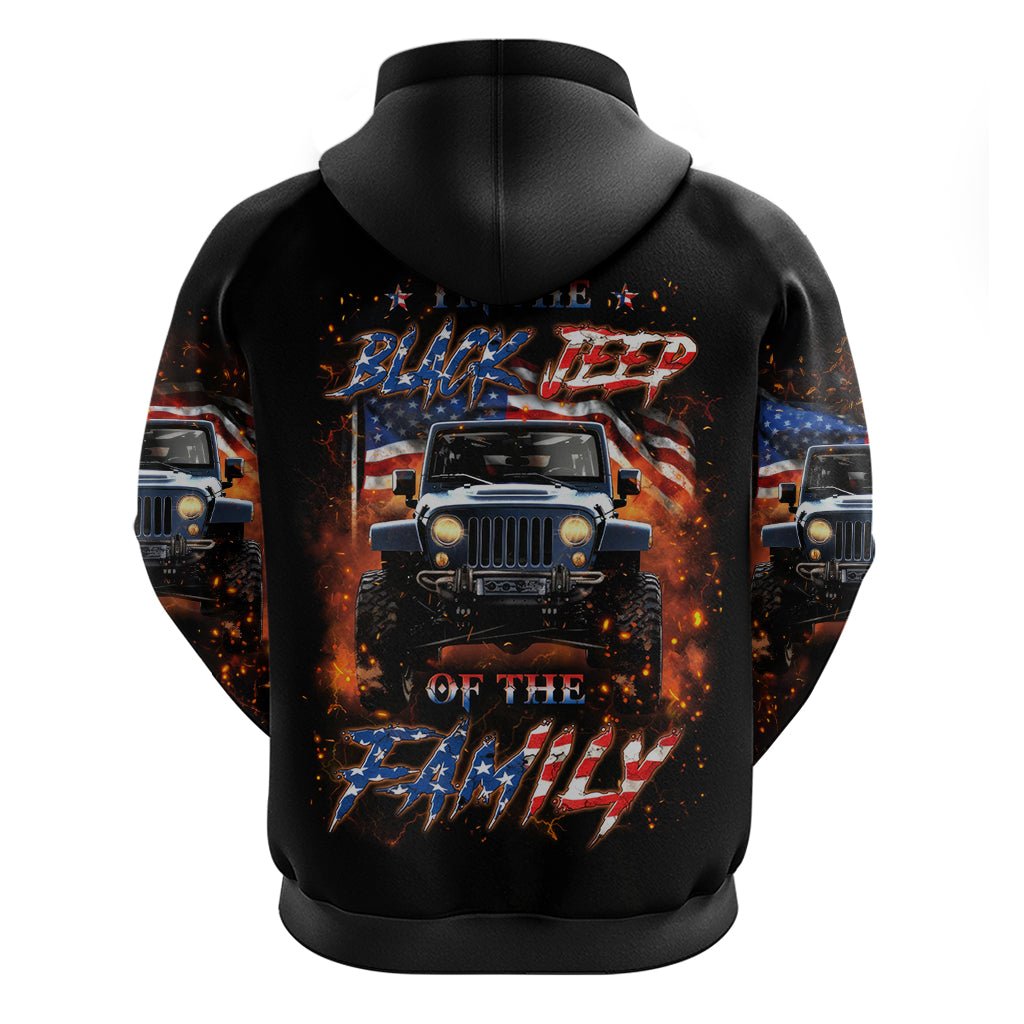 American Jeep Zip Hoodie I'm The Black Jeep Of The Family DT01 - The Mazicc - Zip Hoodie - S - Black