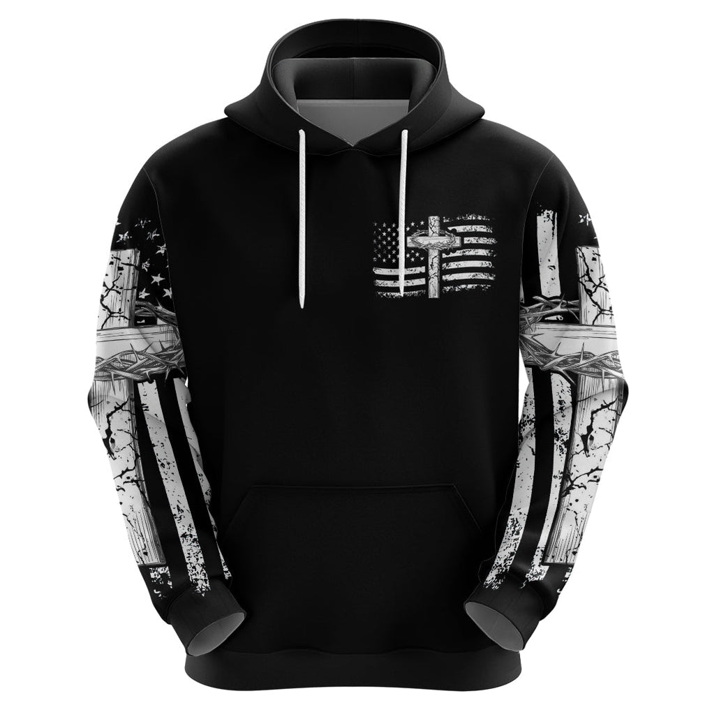 American Jeep Zip Hoodie One Nation Under God DT01 - The Mazicc - Pullover Hoodie - S - Black