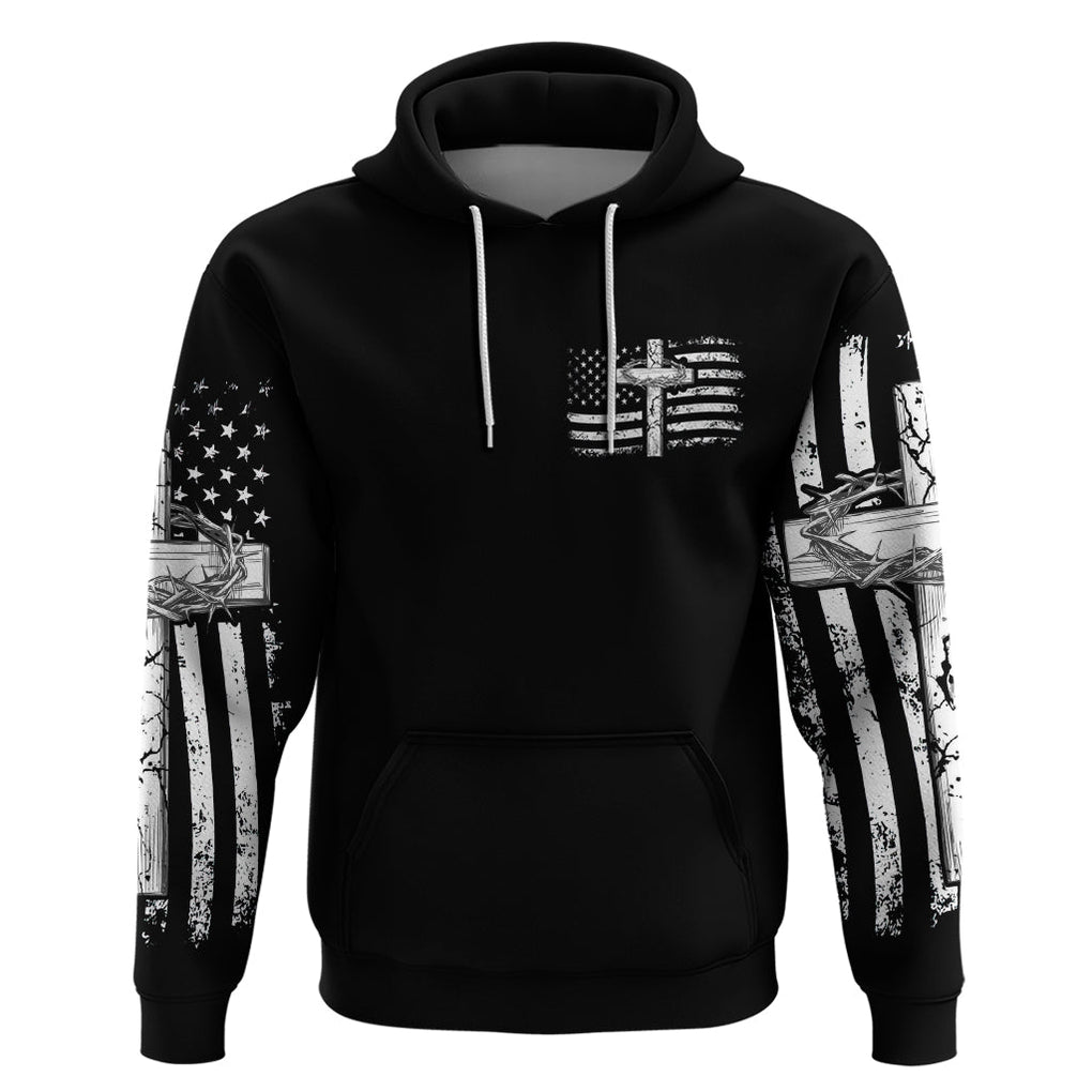 American Jeep Zip Hoodie One Nation Under God DT01 - The Mazicc - Pullover Hoodie - S - Black