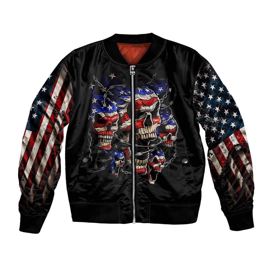 American Skull Bomber Jacket Nice To Meet You Im The Coach DT01 - The Mazicc - Unisex - S - Black