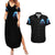 American Skull Couples Matching Summer Maxi Dress and Hawaiian Shirt I Talk I Smile But Be Carefull When I Silent DT01 - The Mazicc - S - S - Black