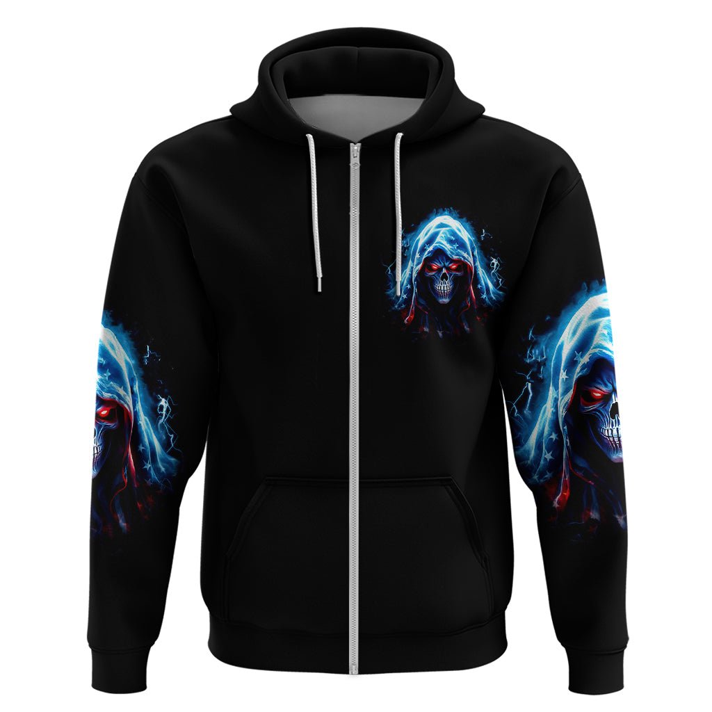 American Skull Hoodie I Talk I Smile But Be Carefull When I Silent DT01 - The Mazicc - Pullover Hoodie - S - Black