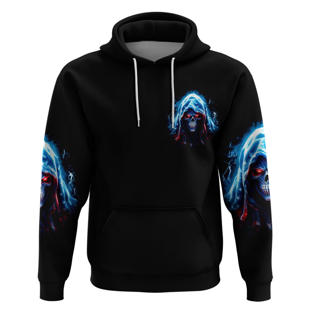 American Skull Hoodie I Talk I Smile But Be Carefull When I Silent DT01 - The Mazicc - Pullover Hoodie - S - Black