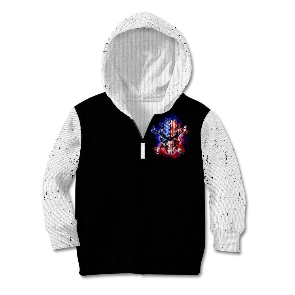 American Skull Kid Hoodie American Live It Love It Or Get The Hell Out DT01 - The Mazicc - Hoodie - Toddler 2T - Black