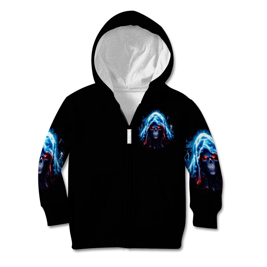 American Skull Kid Hoodie I Talk I Smile But Be Carefull When I Silent DT01 - The Mazicc - Hoodie - Toddler 2T - Black