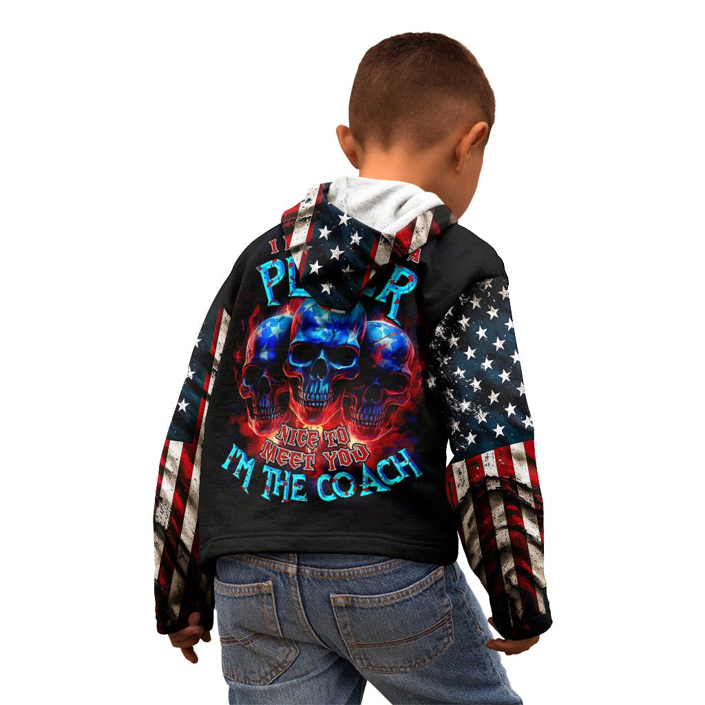 American Skull Kid Hoodie Nice To Meet You Im The Coach DT01 - The Mazicc - Hoodie - Toddler 2T - Black