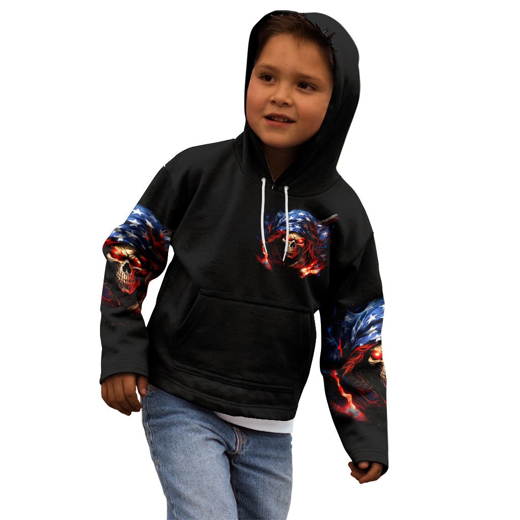 American Skull Kid Hoodie One Day I Gonna Fuck It All DT01 - The Mazicc - Zip Hoodie - Toddler 2T - Black