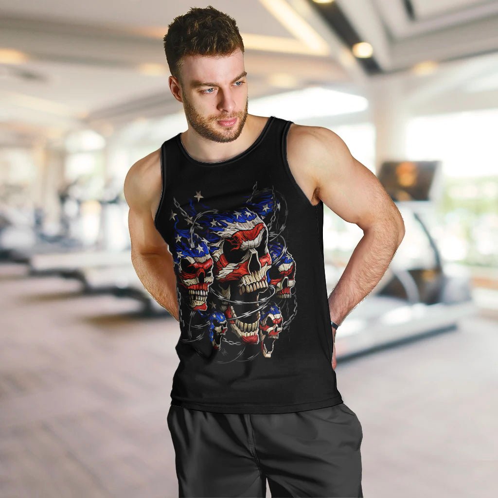 American Skull Men Tank Top Nice To Meet You Im The Coach DT01 - The Mazicc - XS - Black -