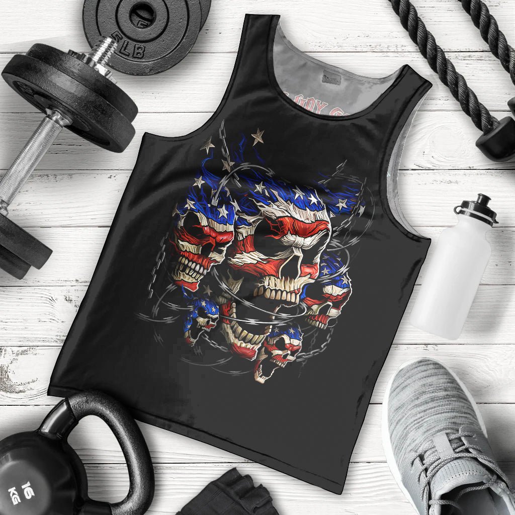 American Skull Men Tank Top Nice To Meet You Im The Coach DT01 - The Mazicc - XS - Black -