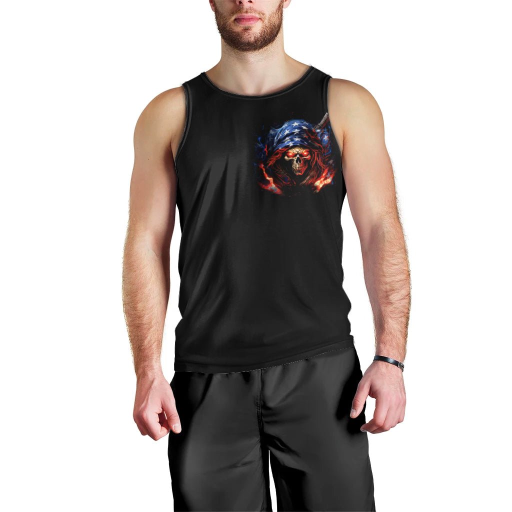 American Skull Men Tank Top One Day I Gonna Fuck It All DT01 - The Mazicc - XS - Black -