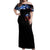 American Skull Off Shoulder Maxi Dress One Day I Gonna Fuck It All DT01 - The Mazicc - Women - S - Black