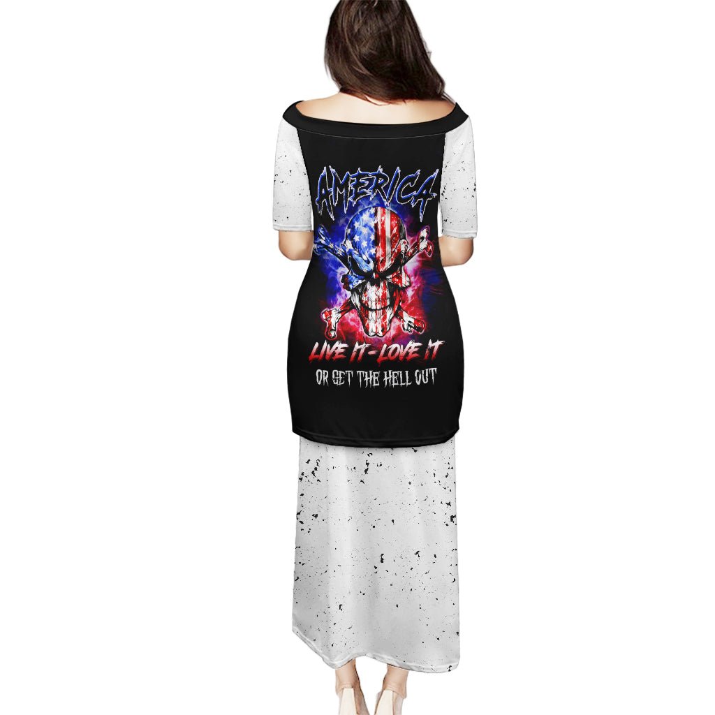 American Skull Puletasi American Live It Love It Or Get The Hell Out DT01 - The Mazicc - Long Dress - S - Black