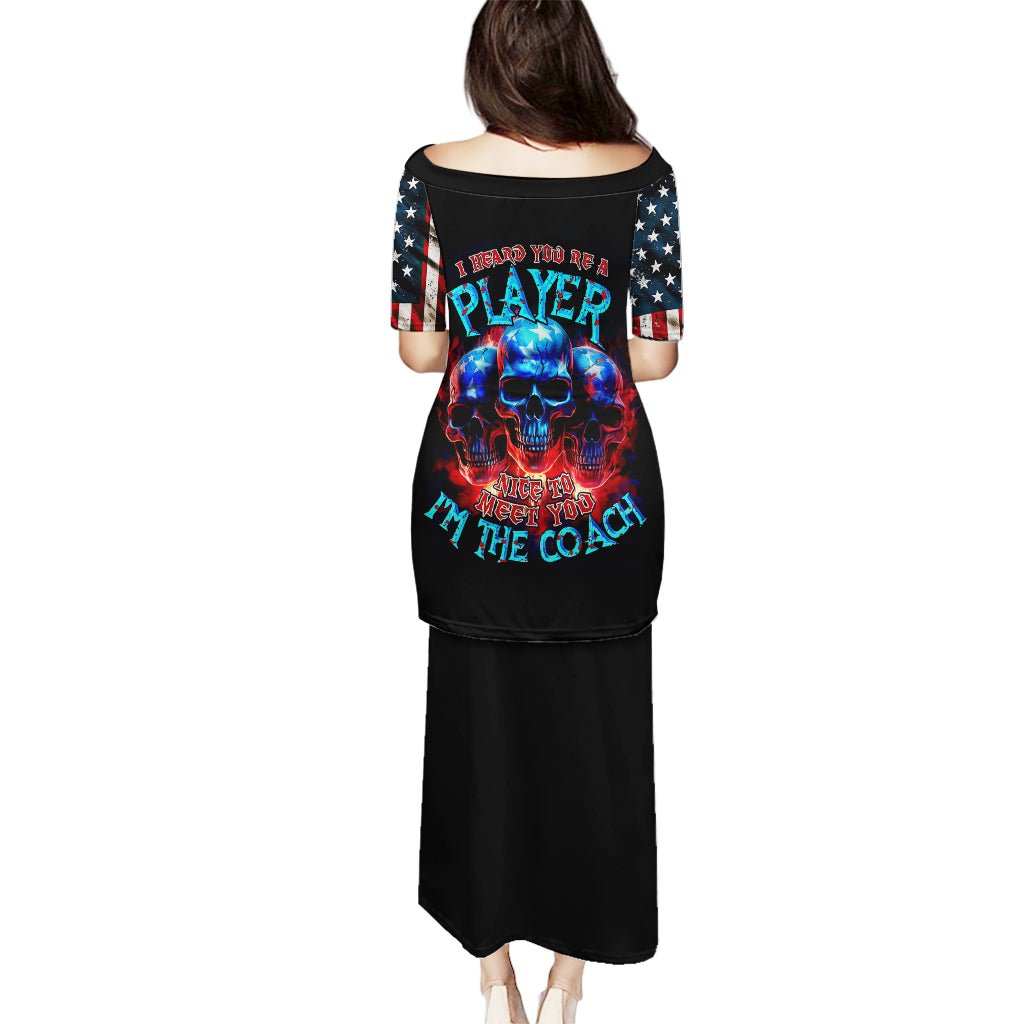 American Skull Puletasi Nice To Meet You Im The Coach DT01 - The Mazicc - Long Dress - S - Black