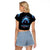 American Skull Raglan Cropped T Shirt I Talk I Smile But Be Carefull When I Silent DT01 - The Mazicc - Female - S - Black