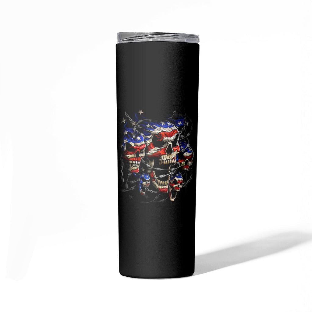 American Skull Skinny Tumbler Nice To Meet You Im The Coach DT01 - The Mazicc - 20oz - Black -