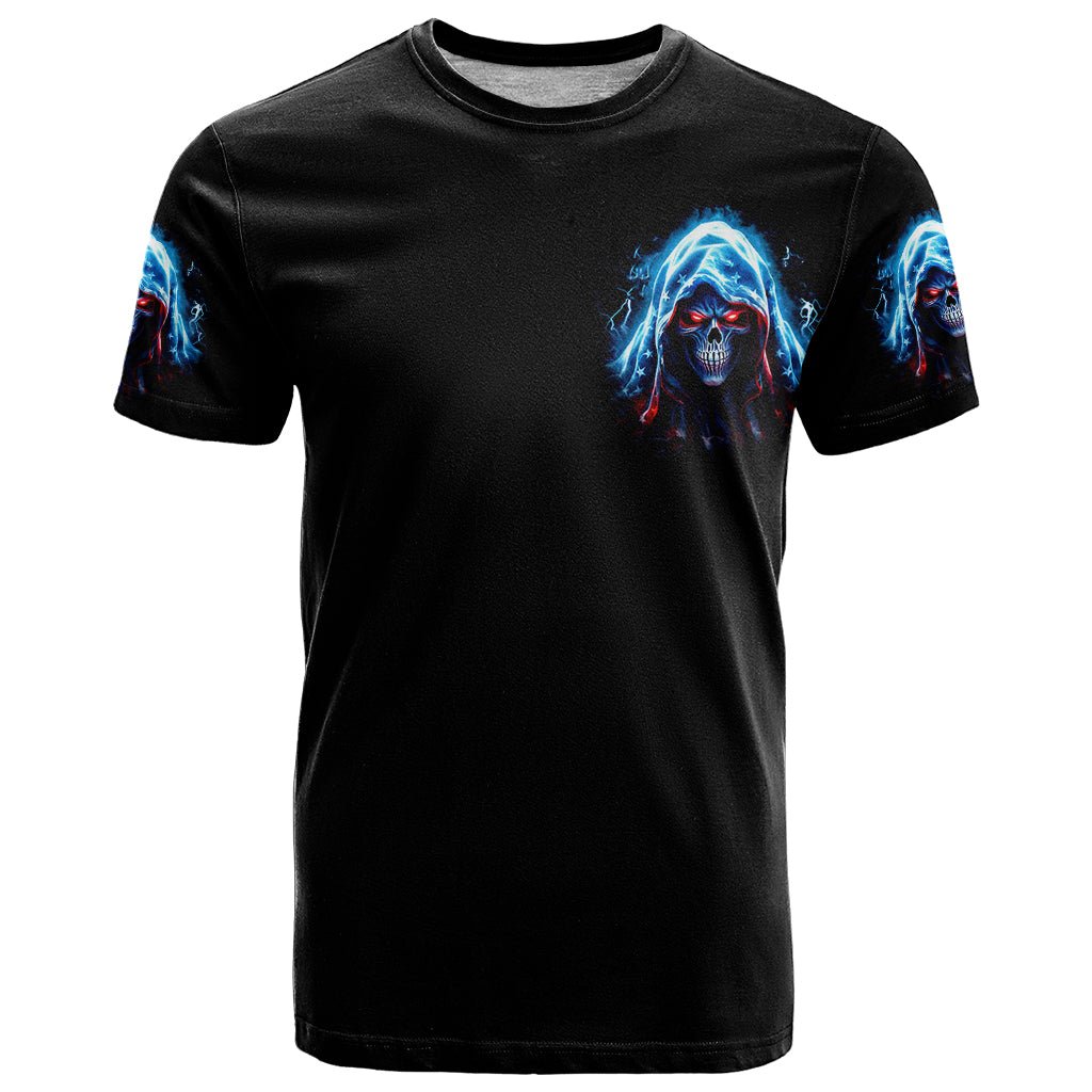 American Skull T Shirt I Talk I Smile But Be Carefull When I Silent DT01 - The Mazicc - Adult - S - Black