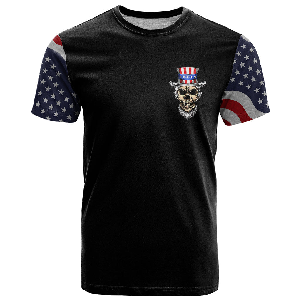 American Skull T Shirt In Gun We Trust DT01 - The Mazicc - Adult - S - Black