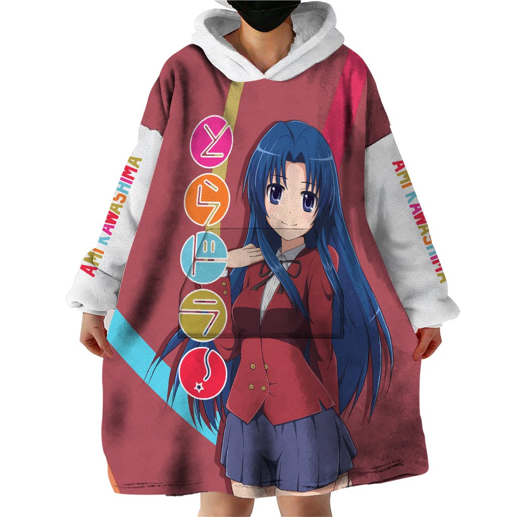 Ami Kawashima Wearable Blanket Hoodie Toradora TS04 - The Mazicc - Adult - One Size - Multicolor