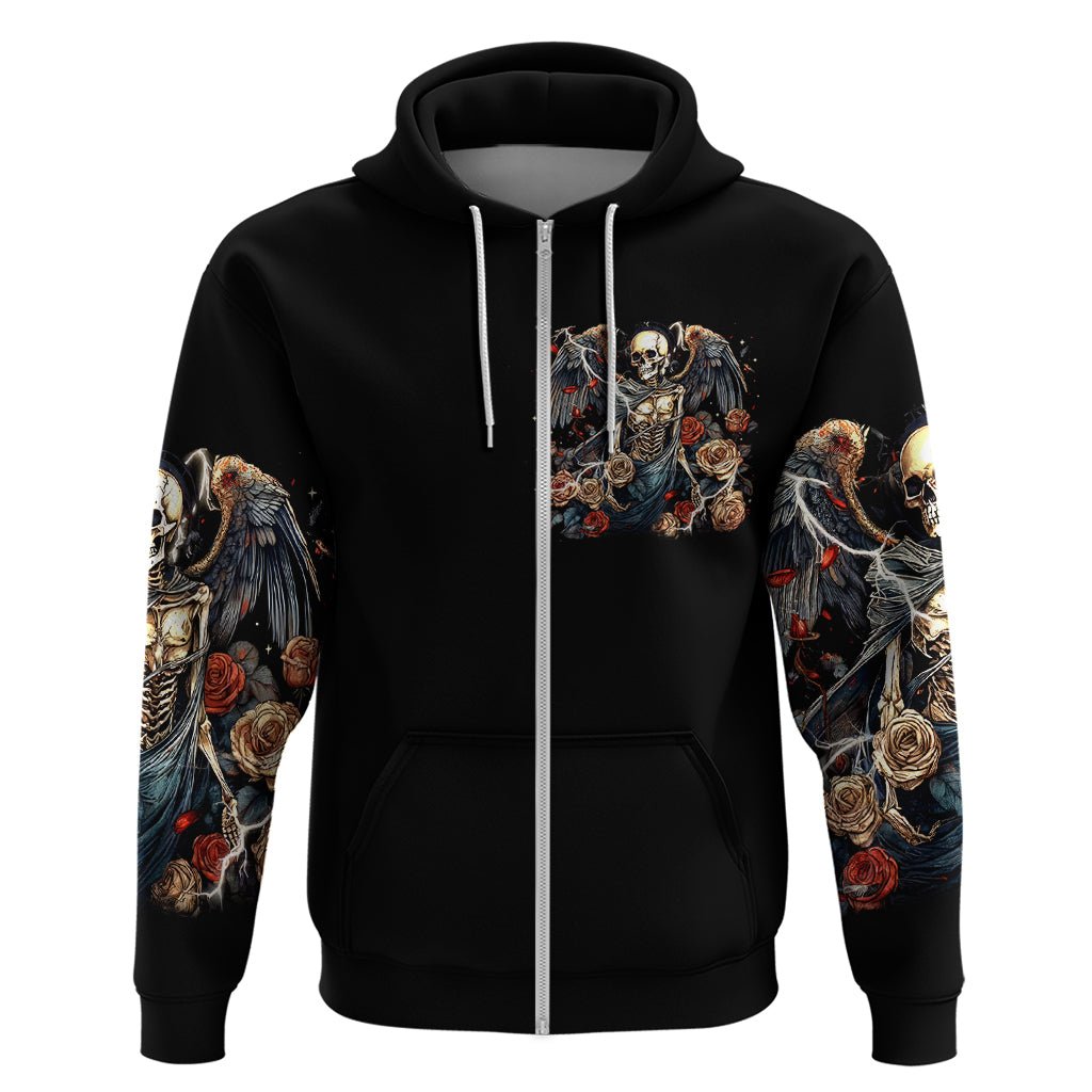 Angel Skull Hoodie Sometimes An Angel Sometimes A Hellraiser DT01 - The Mazicc - Pullover Hoodie - S - Black