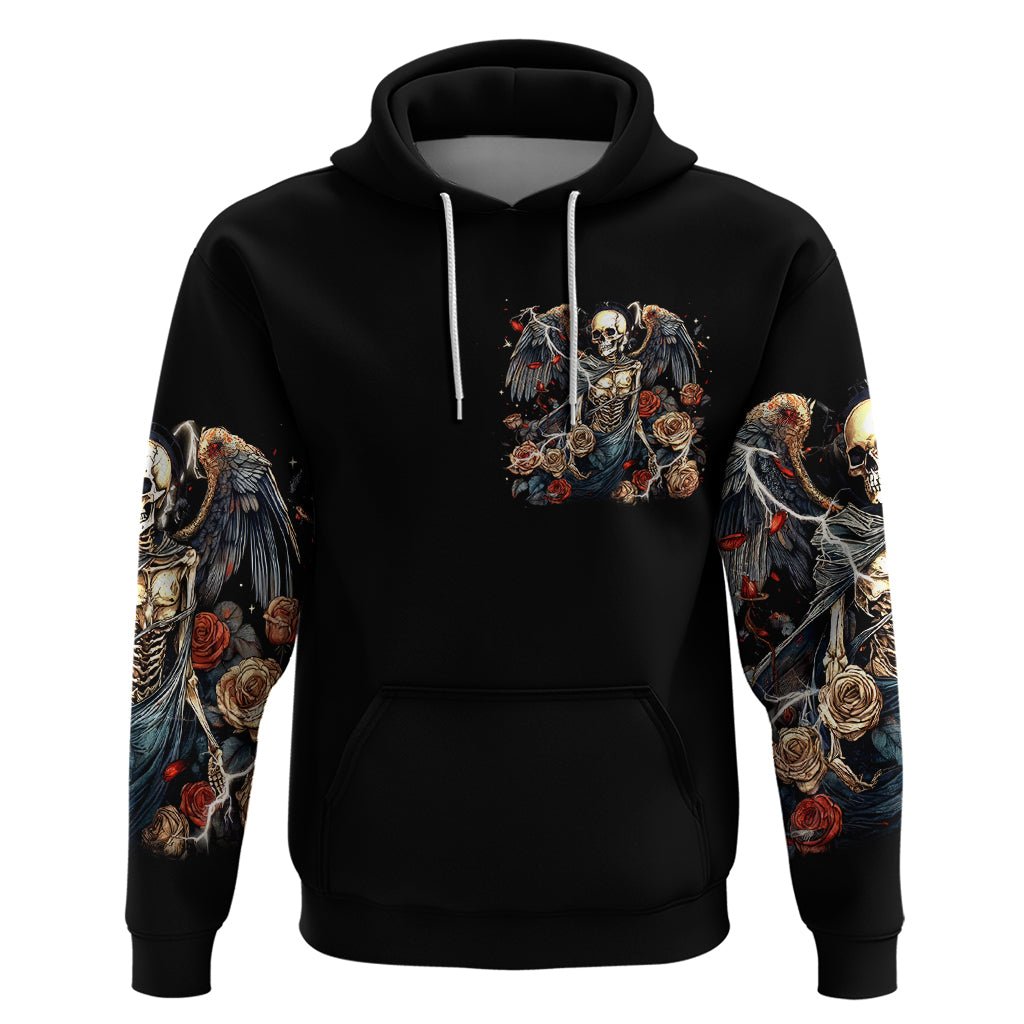 Angel Skull Hoodie Sometimes An Angel Sometimes A Hellraiser DT01 - The Mazicc - Pullover Hoodie - S - Black