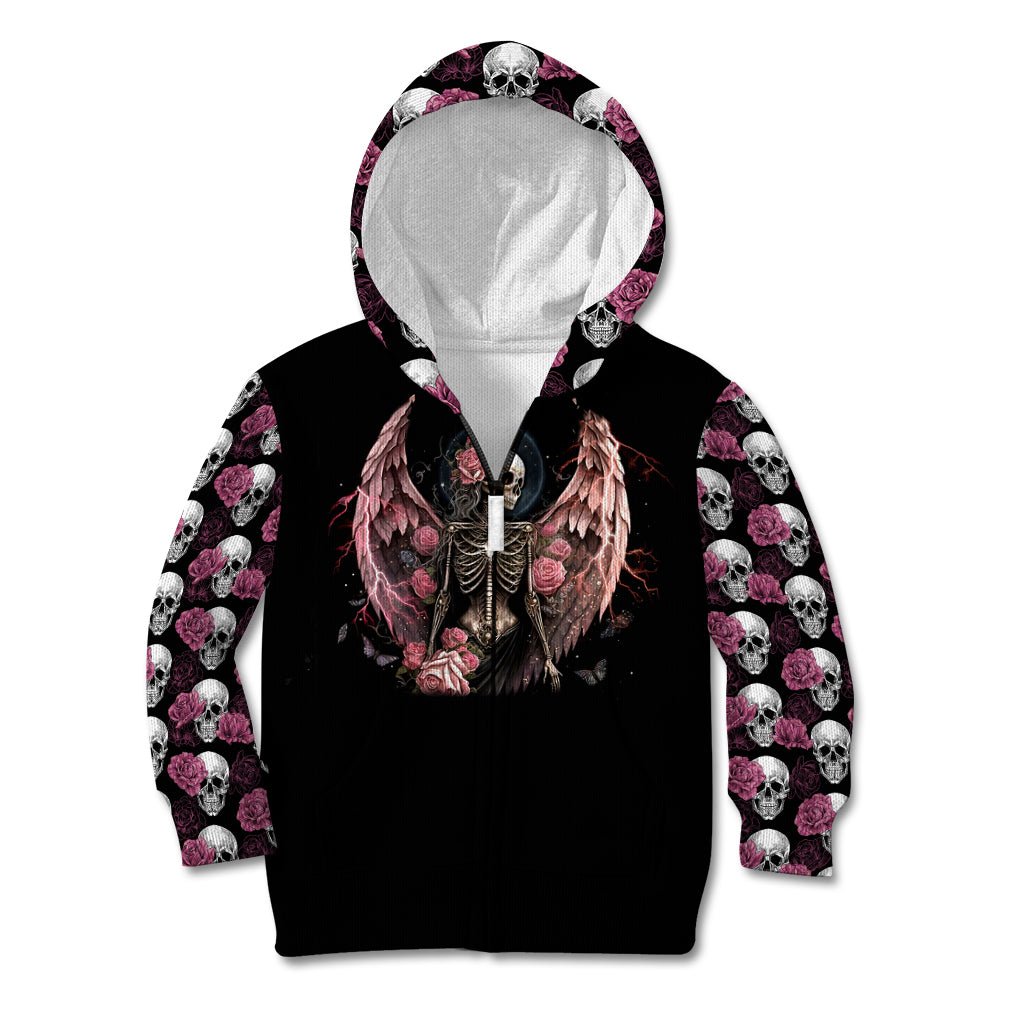 Angel Skull Kid Hoodie She Whispered Back Iam The Storm DT01 - The Mazicc - Hoodie - Toddler 2T - Black
