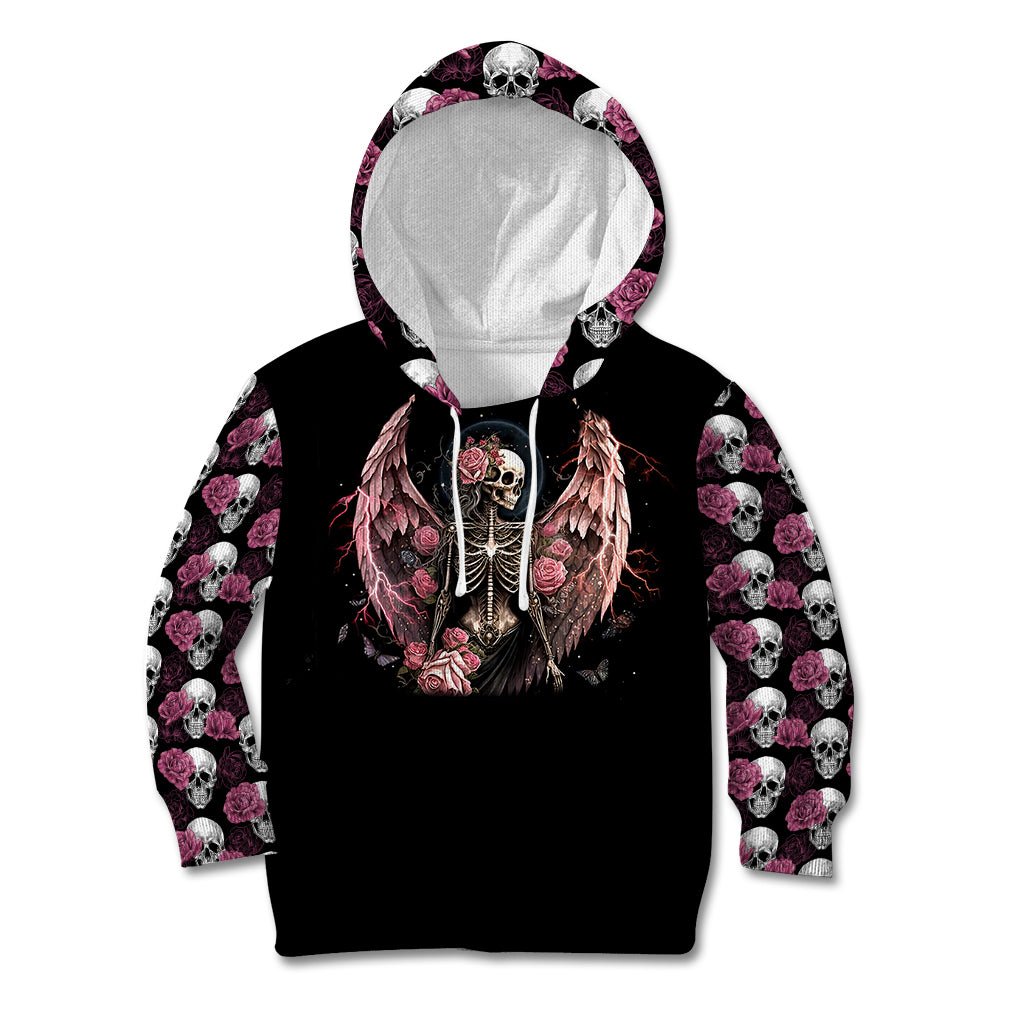 Angel Skull Kid Hoodie She Whispered Back Iam The Storm DT01 - The Mazicc - Hoodie - Toddler 2T - Black
