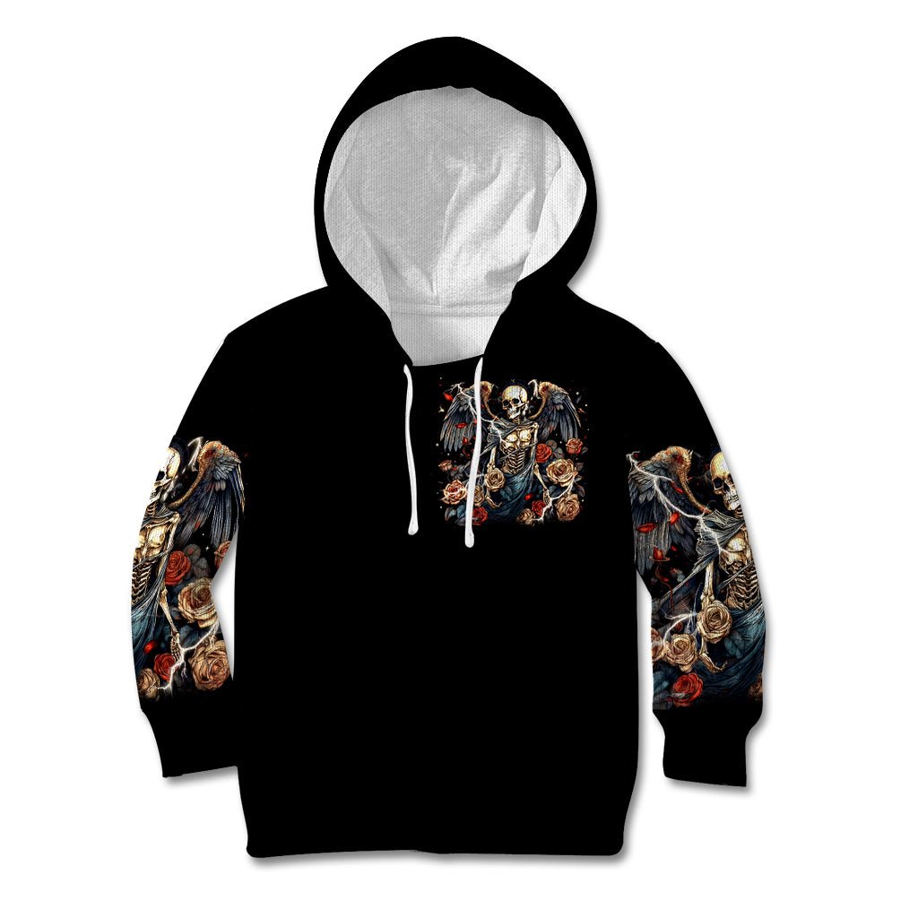 Angel Skull Kid Hoodie Sometimes An Angel Sometimes A Hellraiser DT01 - The Mazicc - Hoodie - Toddler 2T - Black