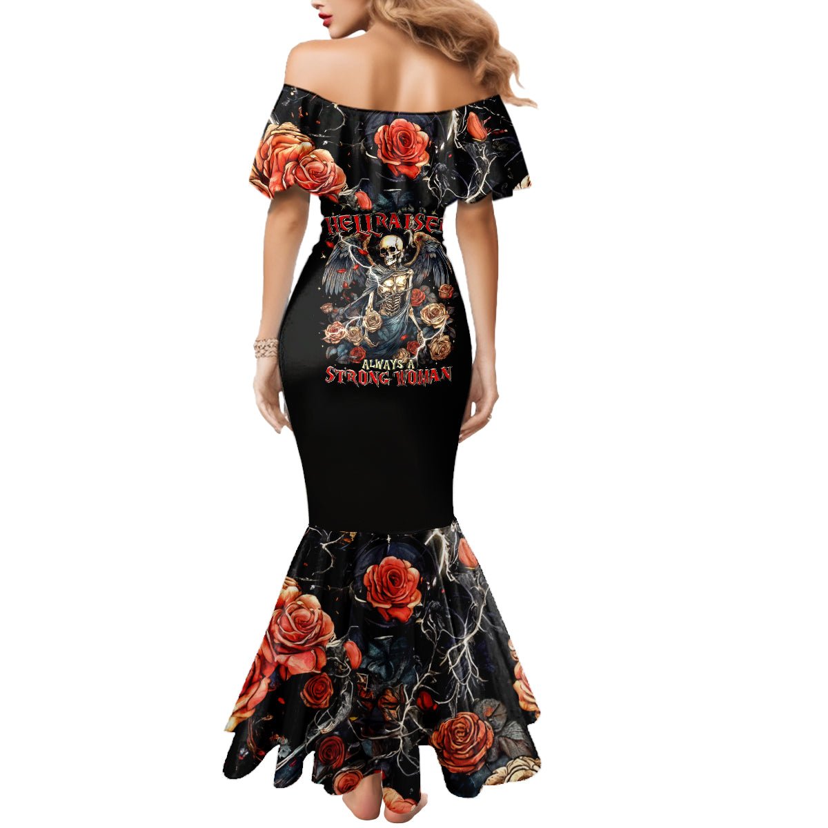 Angel Skull Mermaid Dress Sometimes An Angel Sometimes A Hellraiser DT01 - The Mazicc - Women - S - Black