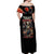 Angel Skull Off Shoulder Maxi Dress Sometimes An Angel Sometimes A Hellraiser DT01 - The Mazicc - Women - S - Black