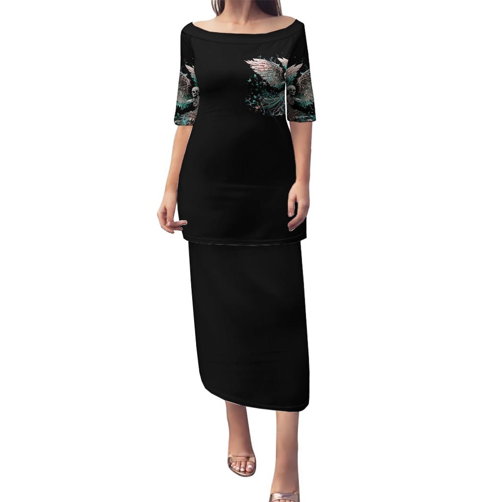 Angel Skull Puletasi She Whispered Back Iam The Storm DT01 - The Mazicc - Long Dress - S - Black