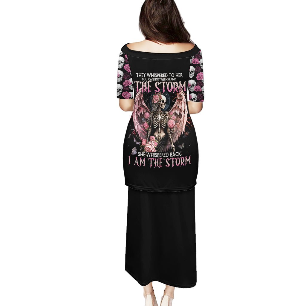 Angel Skull Puletasi She Whispered Back Iam The Storm DT01 - The Mazicc - Long Dress - S - Black