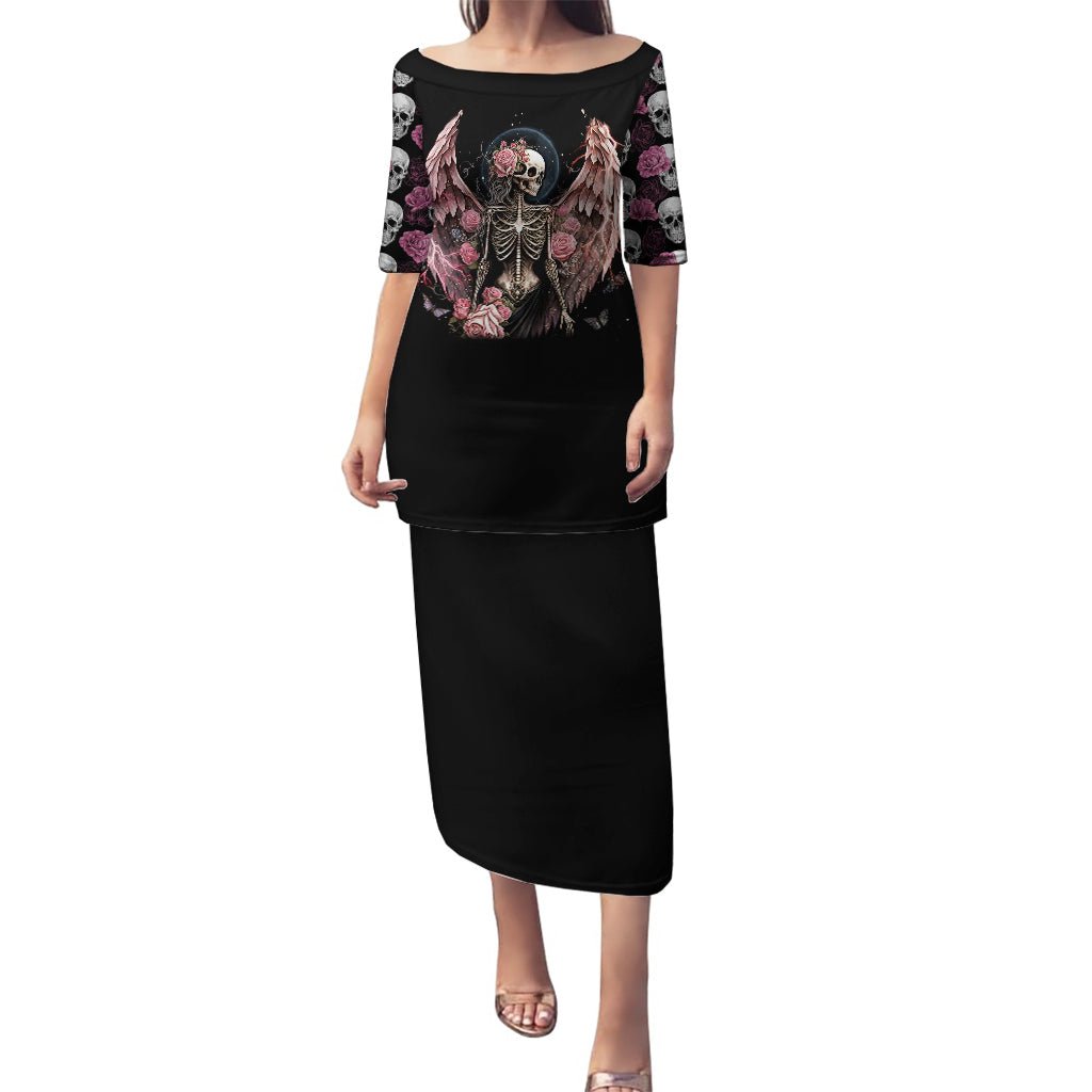 Angel Skull Puletasi She Whispered Back Iam The Storm DT01 - The Mazicc - Long Dress - S - Black