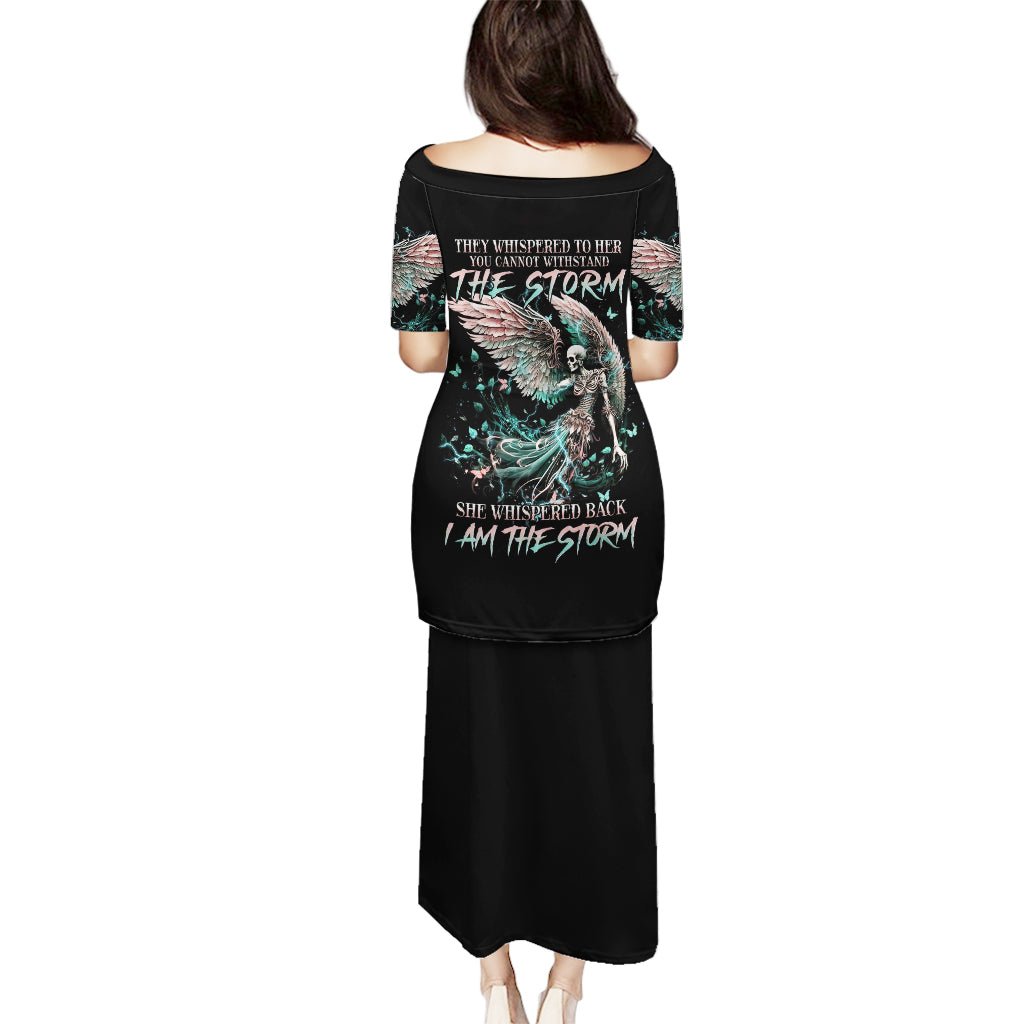 Angel Skull Puletasi She Whispered Back Iam The Storm DT01 - The Mazicc - Long Dress - S - Black