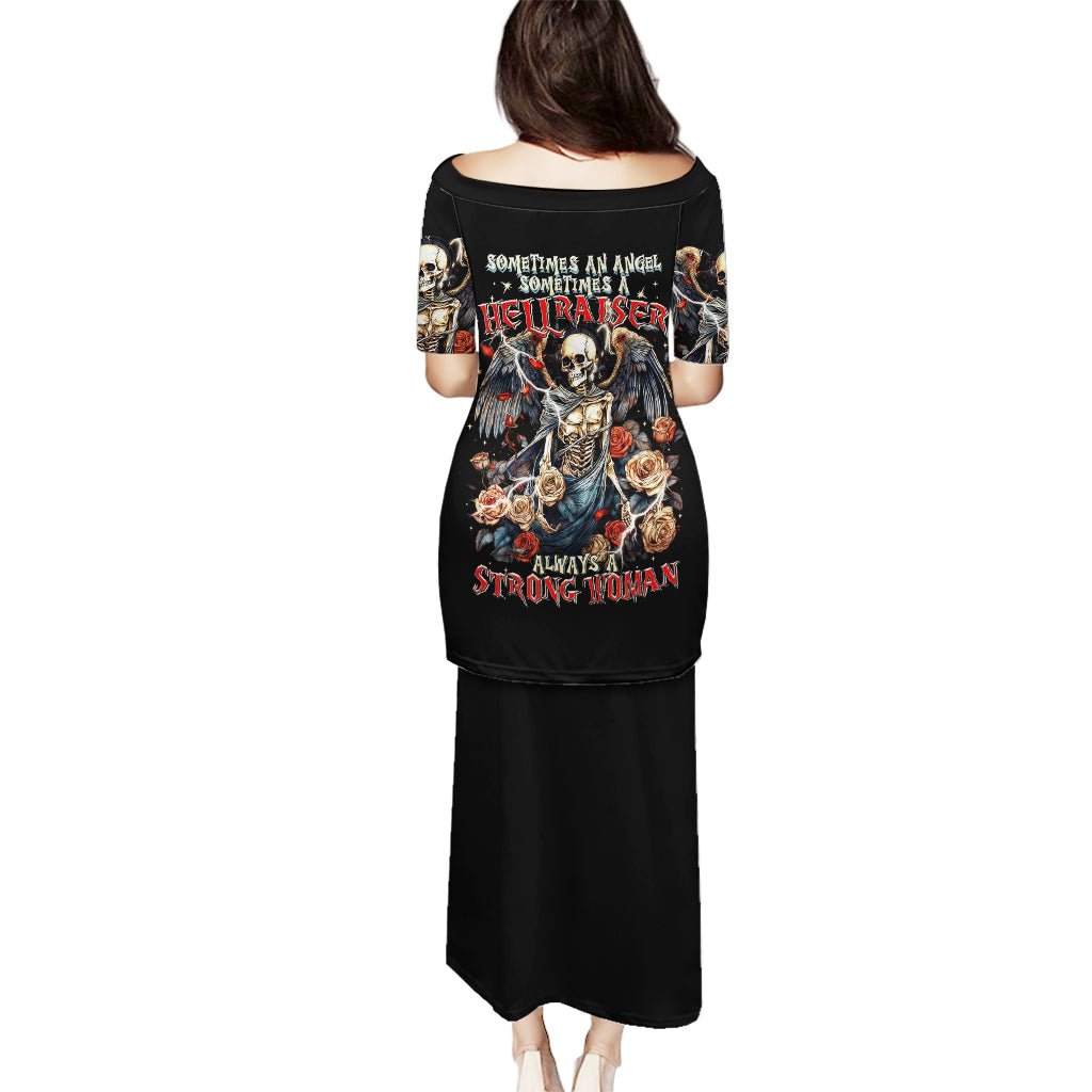 Angel Skull Puletasi Sometimes An Angel Sometimes A Hellraiser DT01 - The Mazicc - Long Dress - S - Black