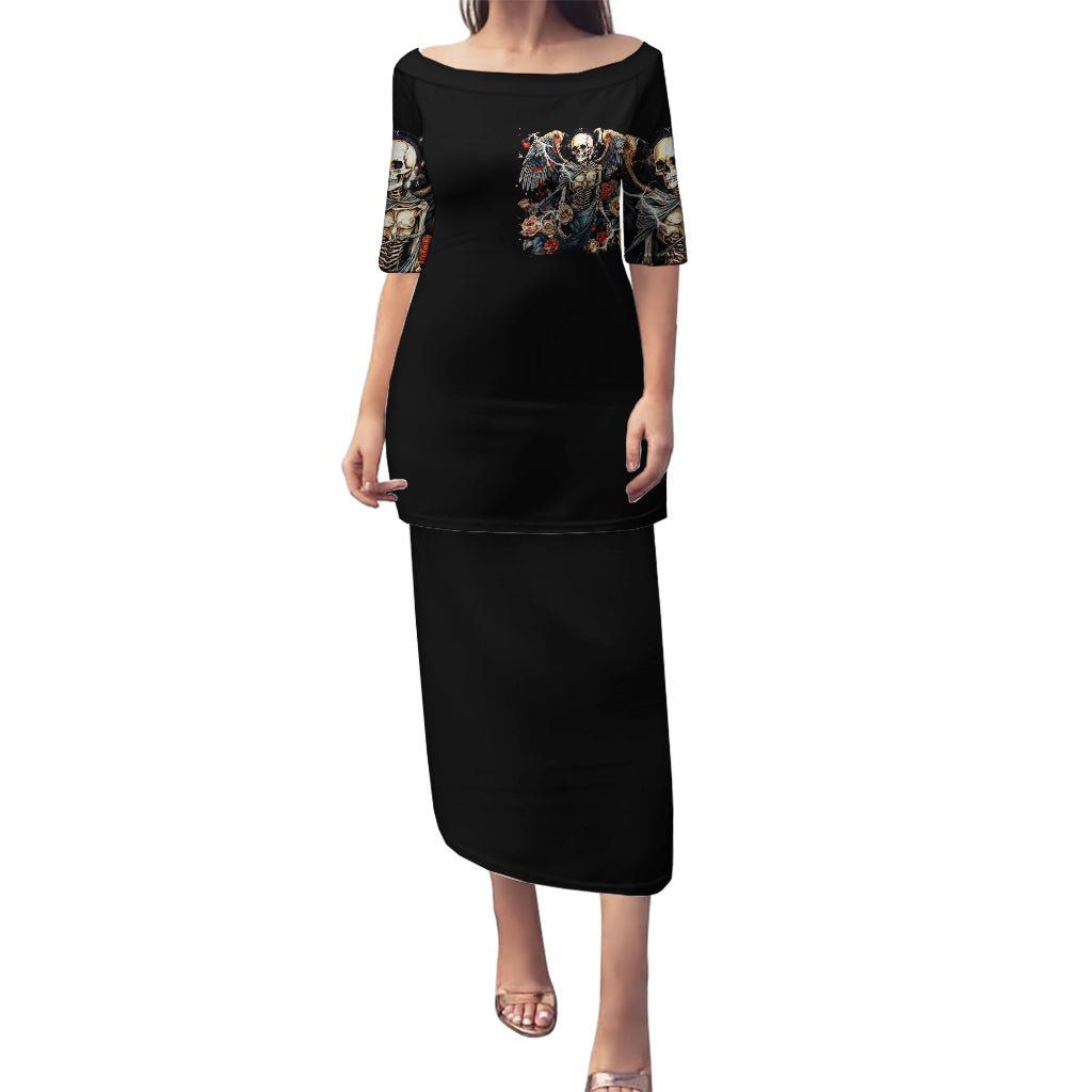 Angel Skull Puletasi Sometimes An Angel Sometimes A Hellraiser DT01 - The Mazicc - Long Dress - S - Black